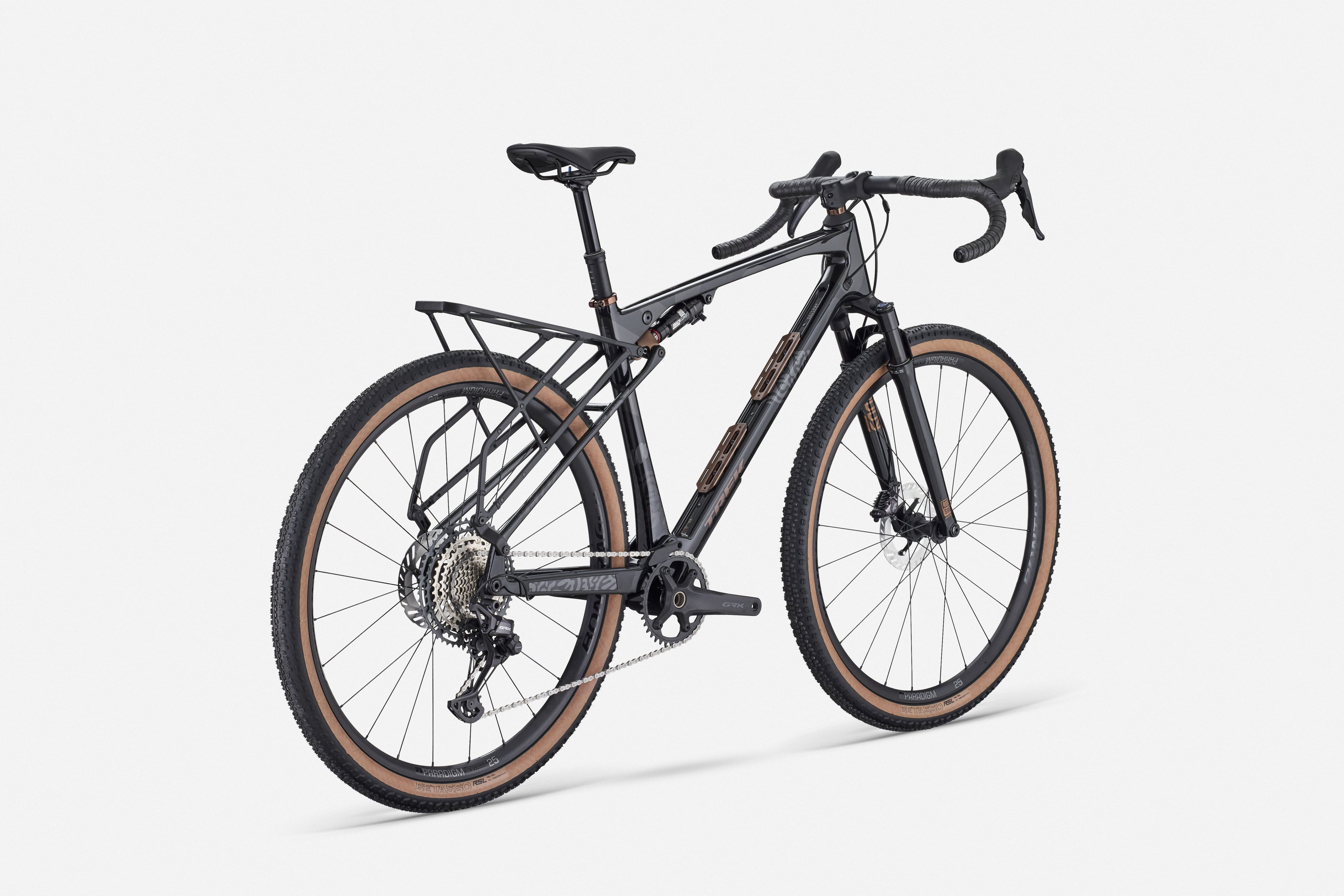 Black bicycle on a white background