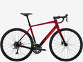 Red bicycle on a white background