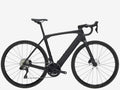 Black bicycle on a white background