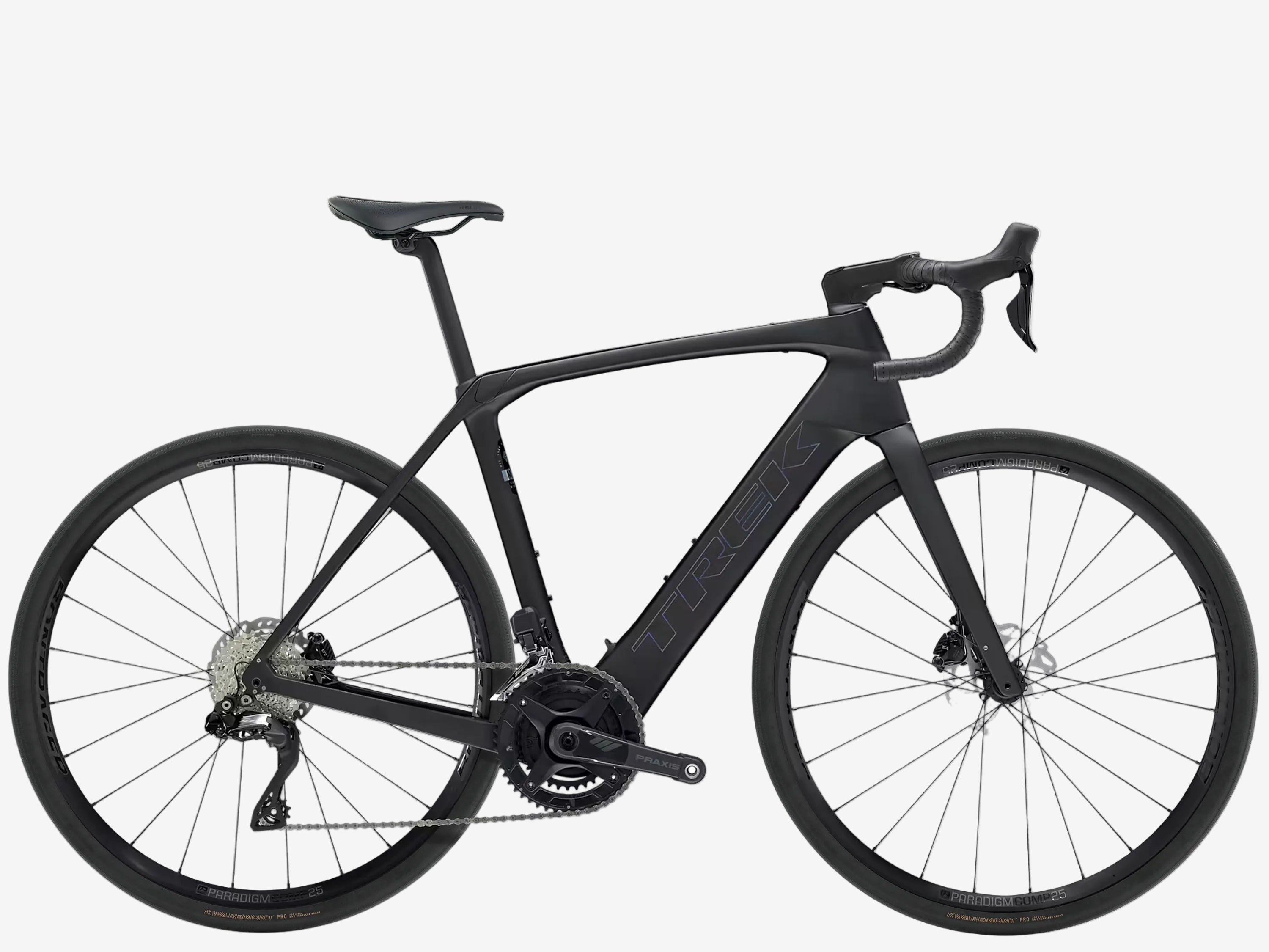 Black bicycle on a white background