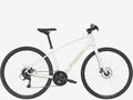 White bicycle on a white background