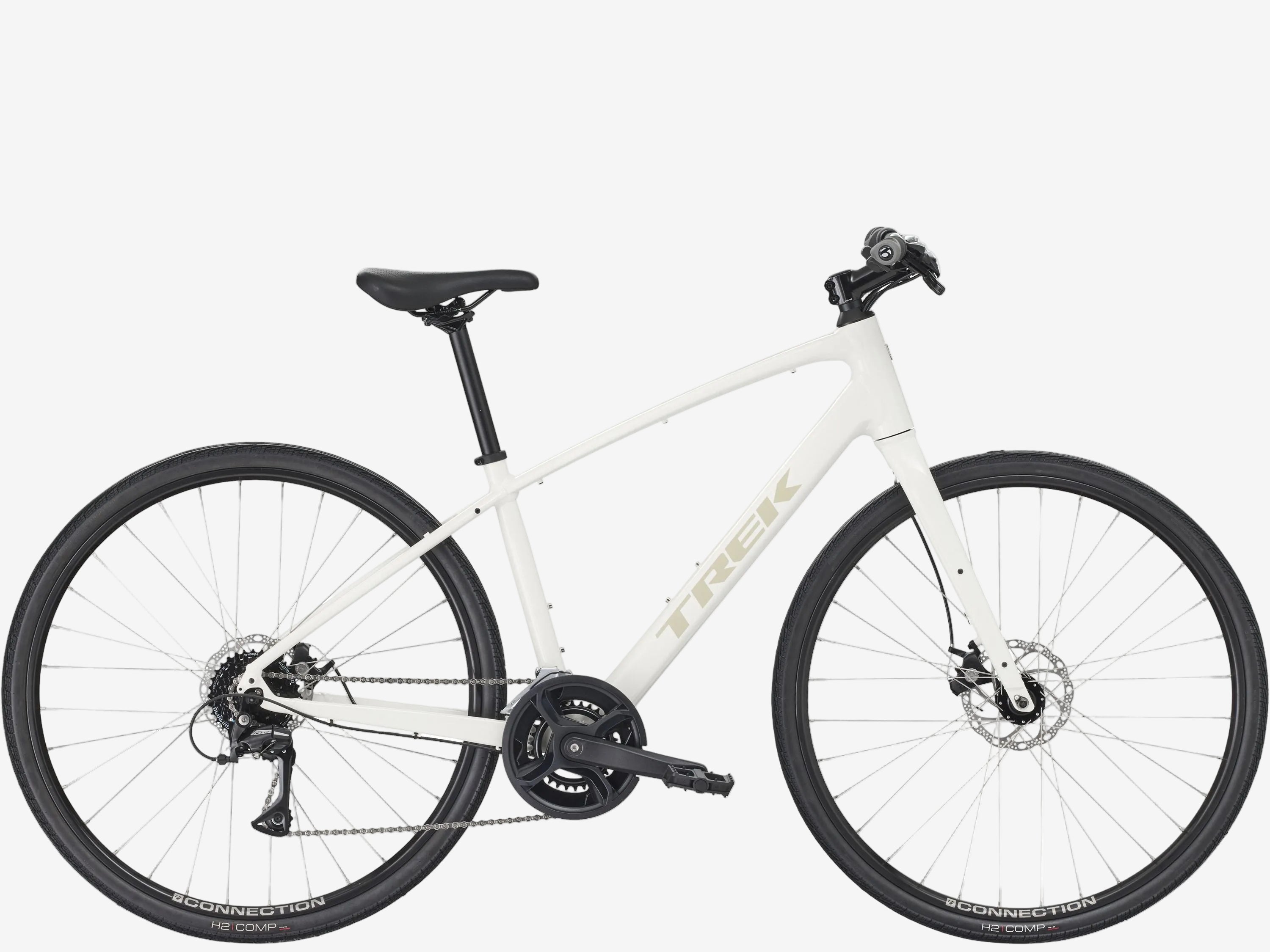 White bicycle on a white background