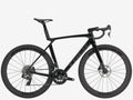 Black bicycle on a white background