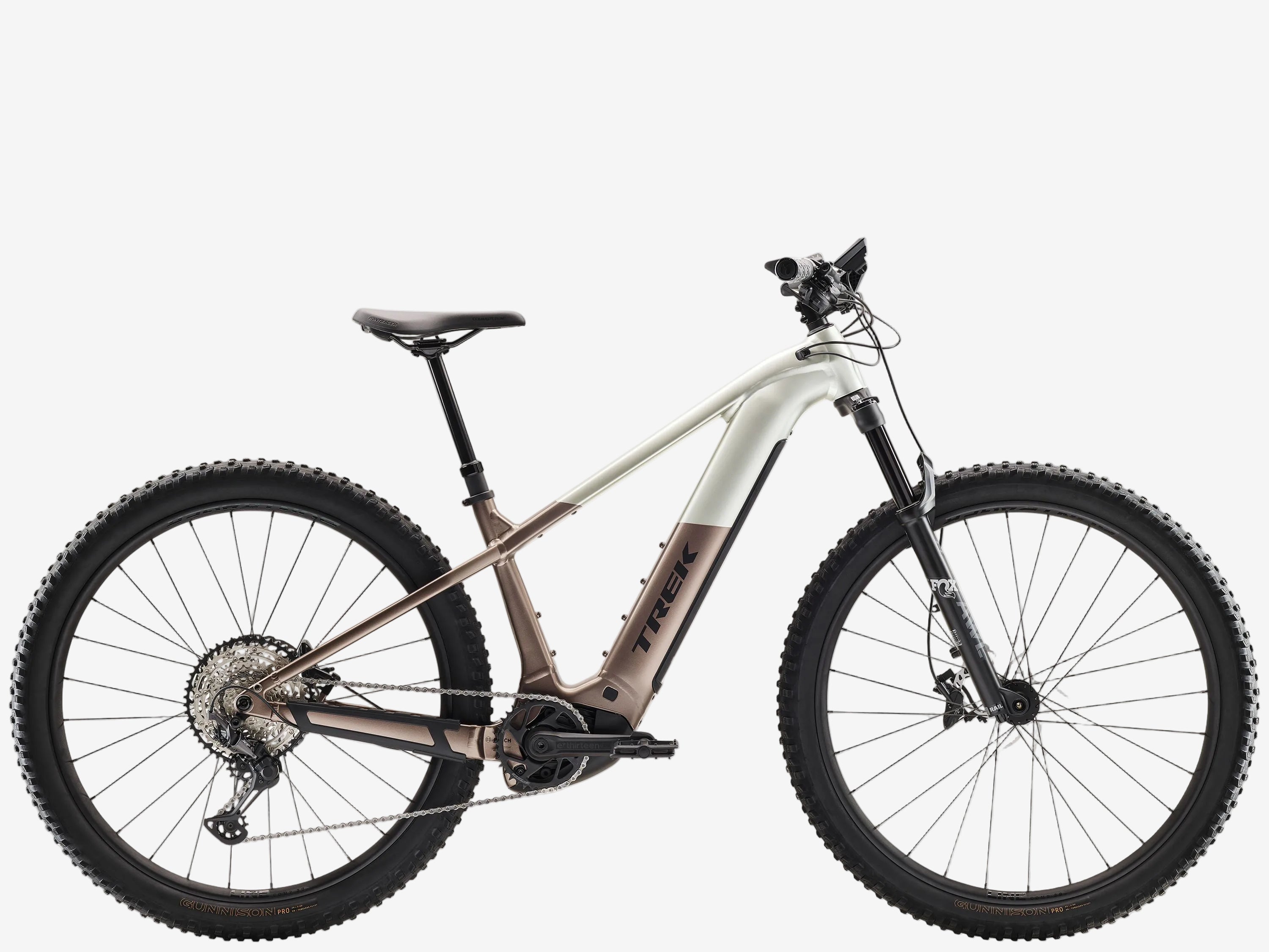 Electric bicycle on a white background
