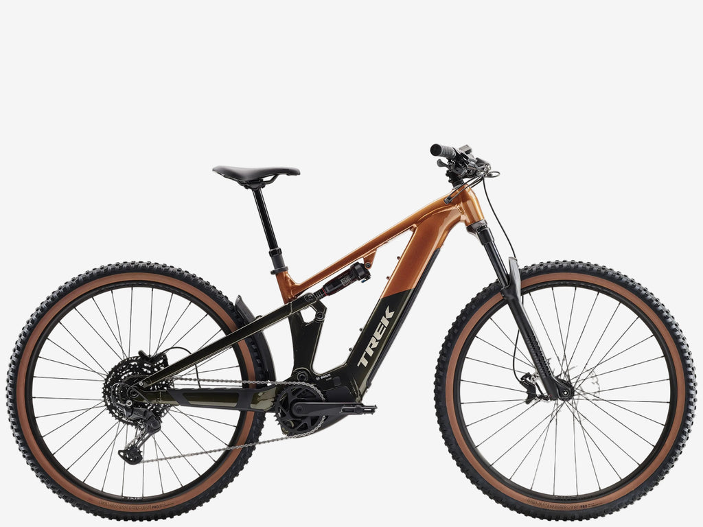 Trek electric bicycle on a white background