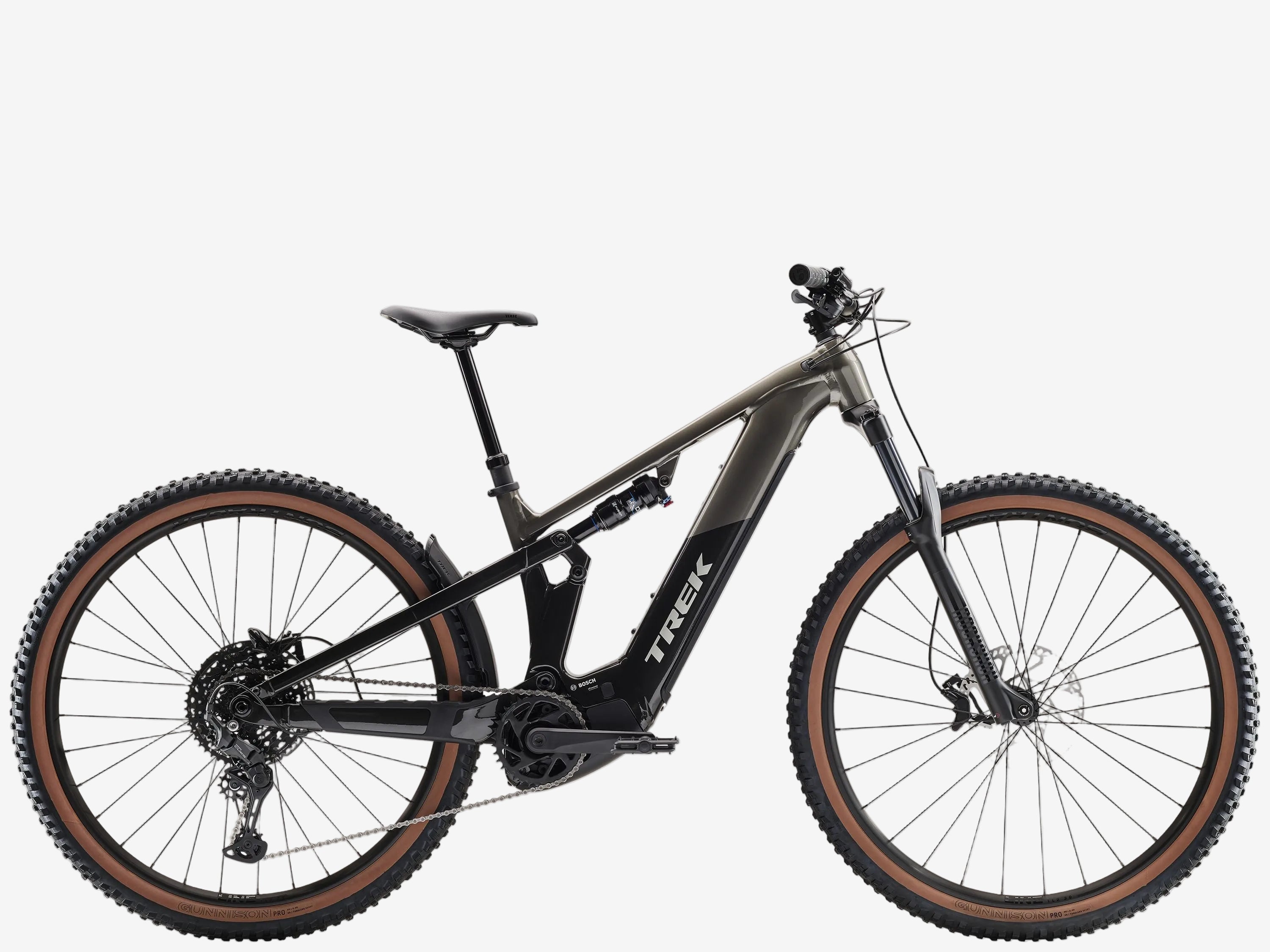 Trek mountain bike on a white background