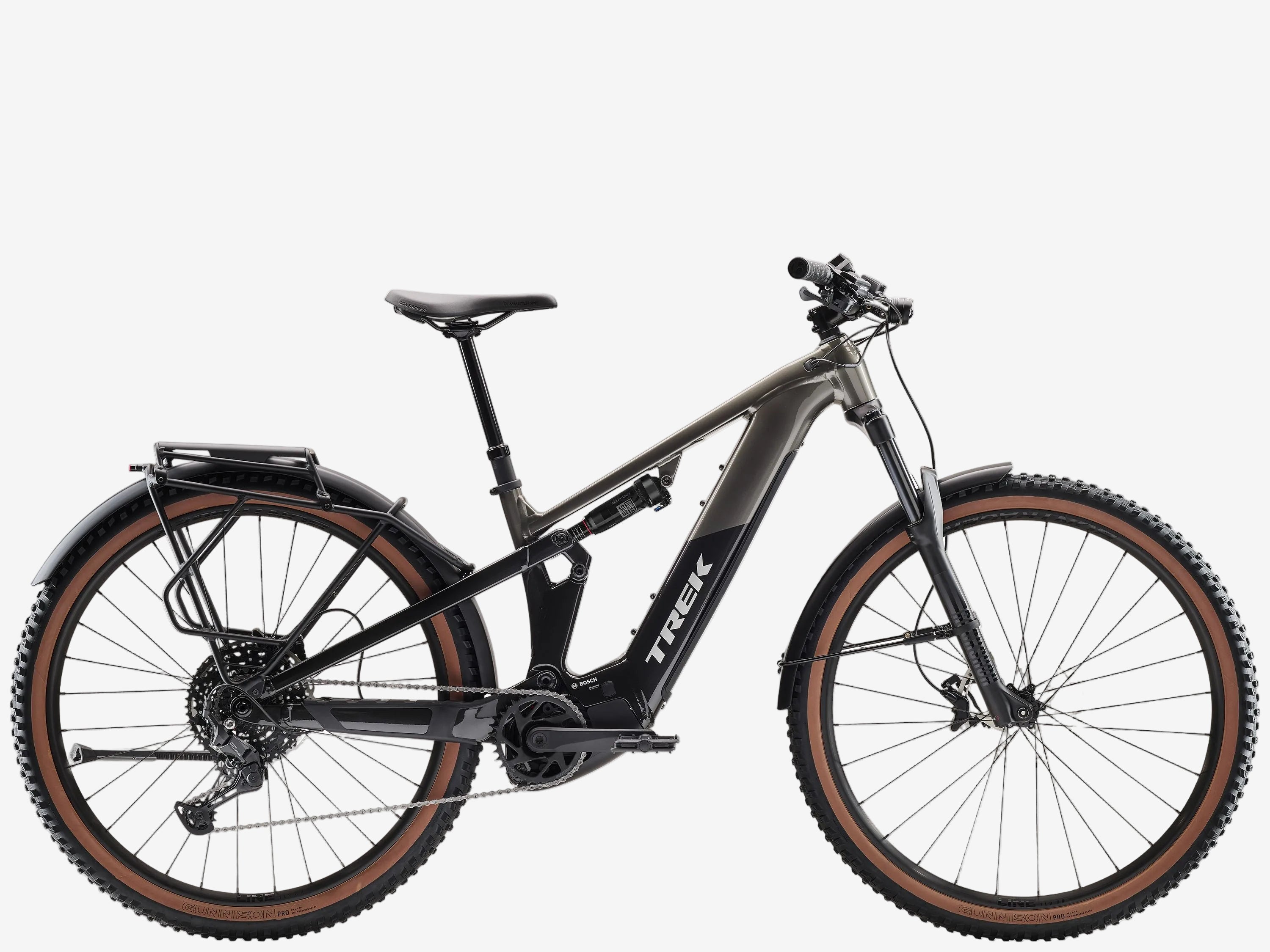 Trek electric bicycle on a white background