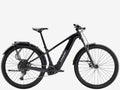 Black electric bicycle on a white background