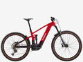 Red Trek bicycle on a white background