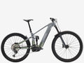 Gray electric bike on a white background
