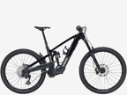 Black electric bike on a white background