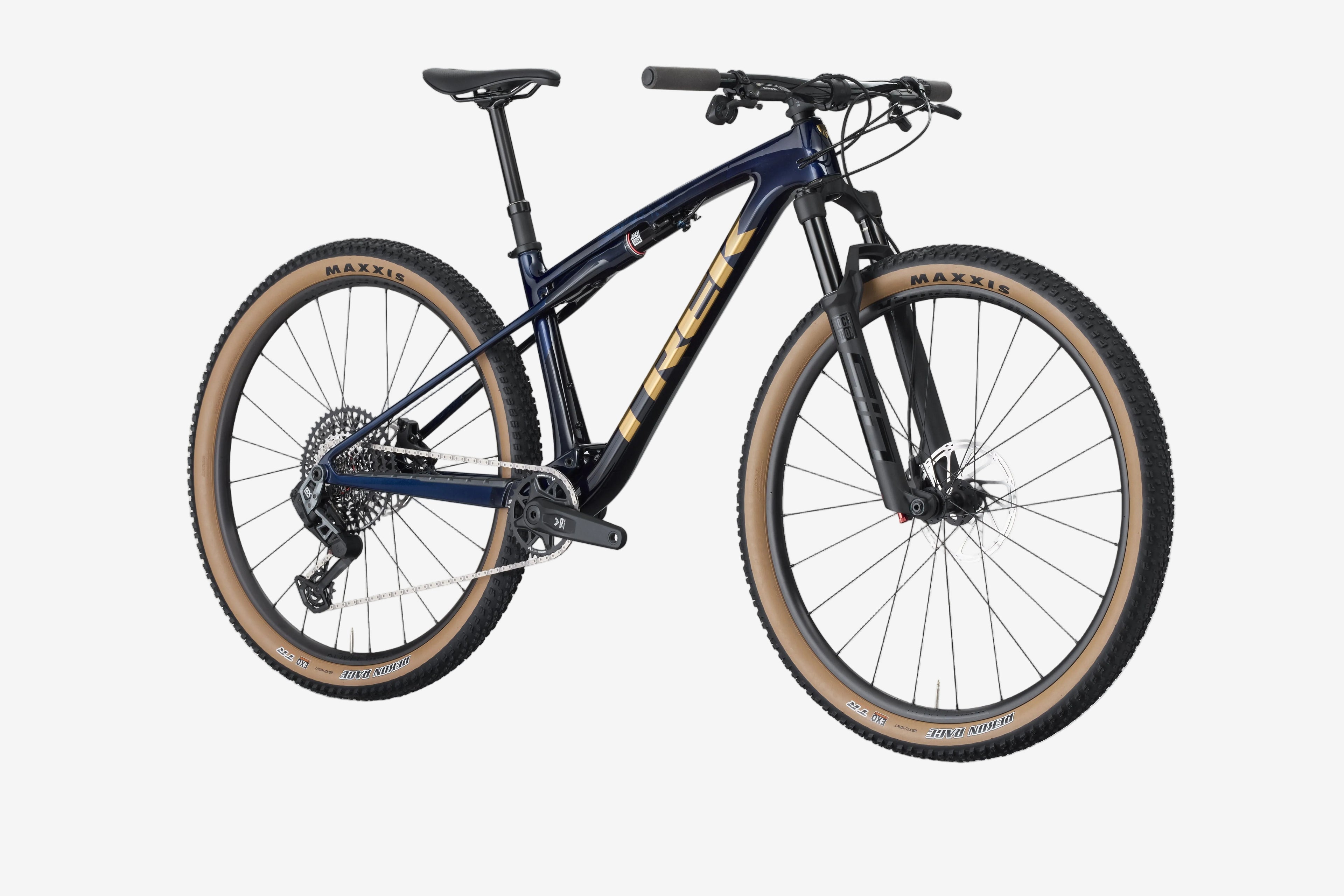 Mountain bike on a white background